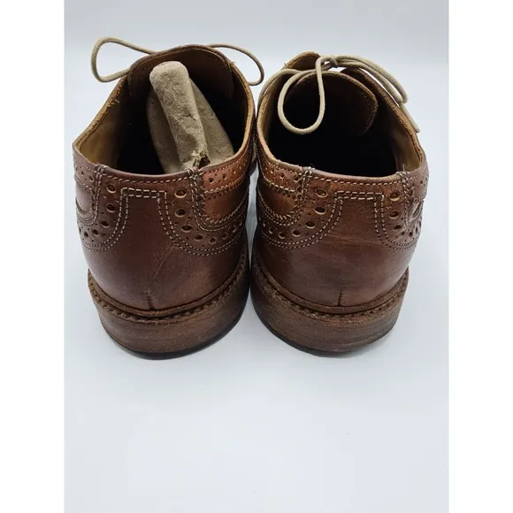 Allen Edmonds McTavish Oxford Wingtip Brown Leather Shoes US Men's 9.5