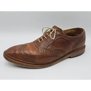 Allen Edmonds McTavish Oxford Wingtip Brown Leather Shoes US Men's 9.5