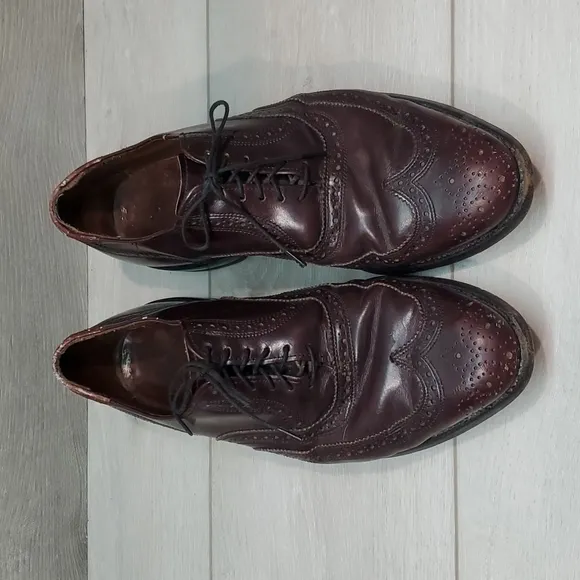 Allen Edmonds Mens 01445 Leather Loafer Dress Oxford shoes sz 9.5D