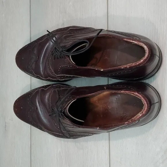 Allen Edmonds Mens 01445 Leather Loafer Dress Oxford shoes sz 9.5D