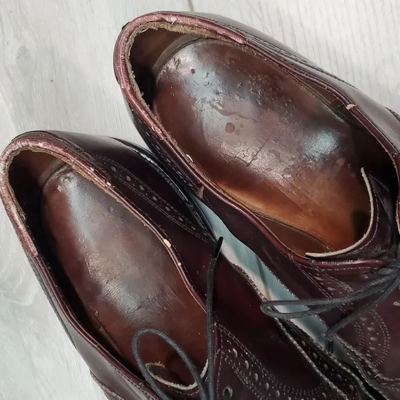 Allen Edmonds Mens 01445 Leather Loafer Dress Oxford shoes sz 9.5D