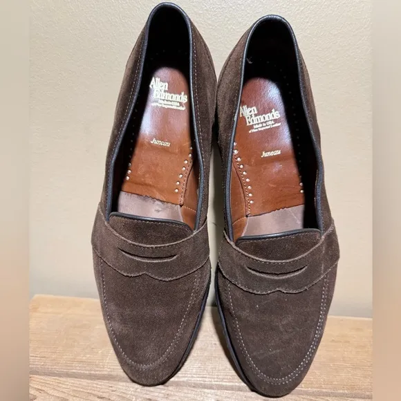 Allen Edmonds Mens 3817 Suede Dress Shoes Size 10.5
