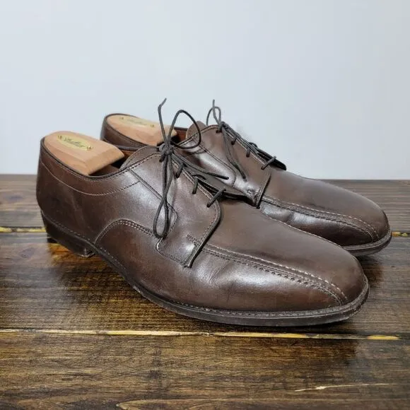 Allen Edmonds Men's Dress Shoes SEGAMORE Brown‎ Leather Size 11D