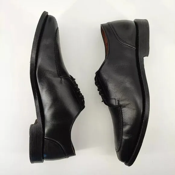 Allen Edmonds Men's Lasalle Black Leather Split Toe Oxford Dress Shoes Size 10