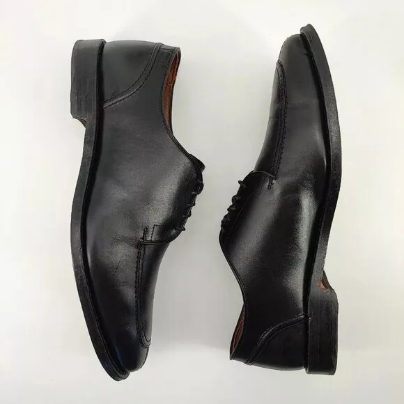 Allen Edmonds Men's Lasalle Black Leather Split Toe Oxford Dress Shoes Size 10