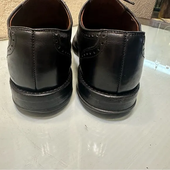 Allen Edmonds Mens' Size 9D Black Wingtip Oxford Dress Shoes