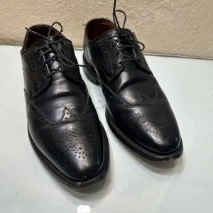 Allen Edmonds Mens' Size 9D Black Wingtip Oxford Dress Shoes