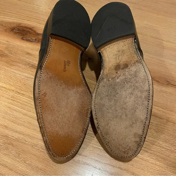 Allen Edmonds MISMATCHED R10 L9.5 Cap Toe Black Leather Shoes Career Formal USA