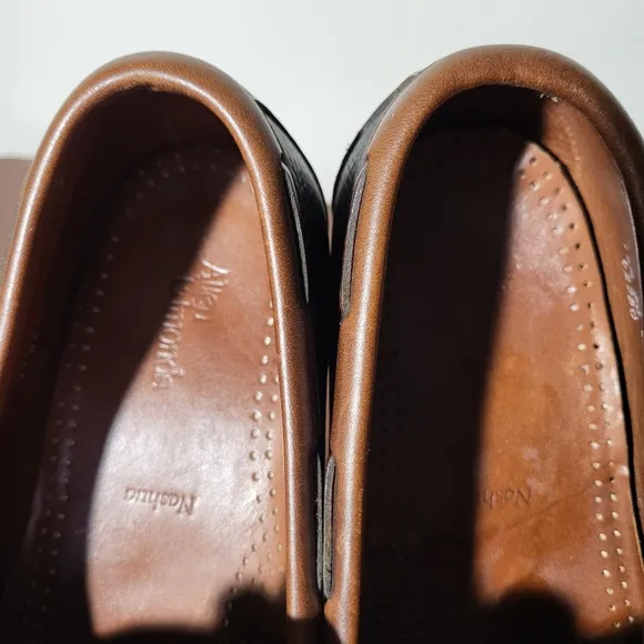 Allen Edmonds Nashua 11.5 Men's Leather Tassel Loafers Black and Brown Shoes