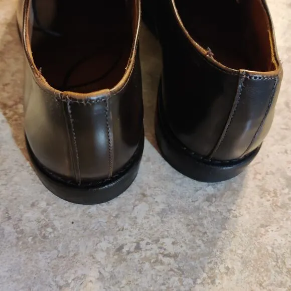 Allen Edmonds Oxfords Mens Size 10 Whitney Hand Crafted Leather Brown Shoes
