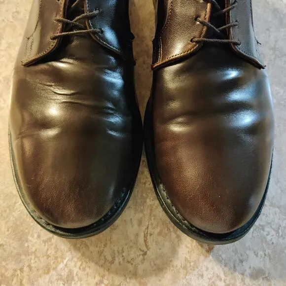 Allen Edmonds Oxfords Mens Size 10 Whitney Hand Crafted Leather Brown Shoes