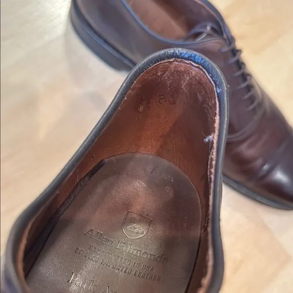 Allen Edmonds Park Avenue Brown Leather Oxford Shoes   Bags and Kit