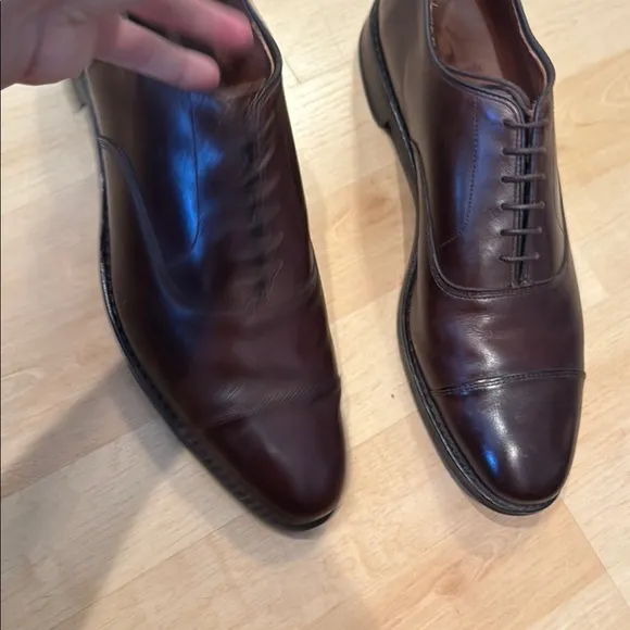 Allen Edmonds Park Avenue Brown Leather Oxford Shoes   Bags and Kit