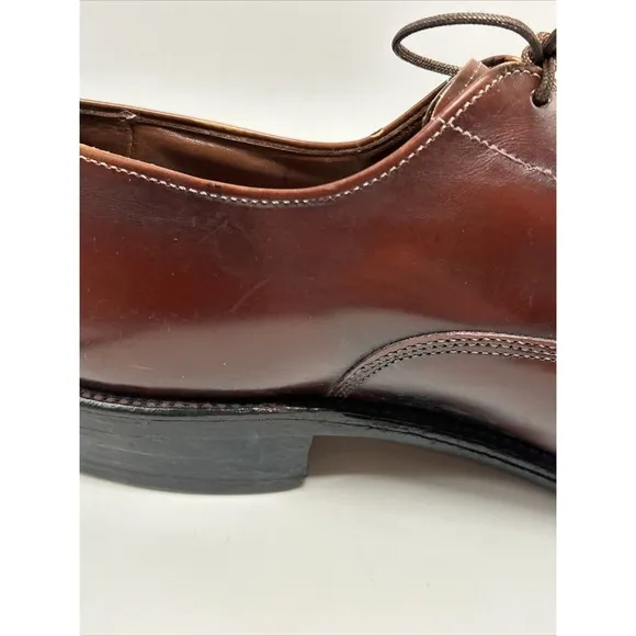 Allen Edmonds Park Avenue Men Size 10 C Brown Leather Cap Toe Oxford Dress Shoe