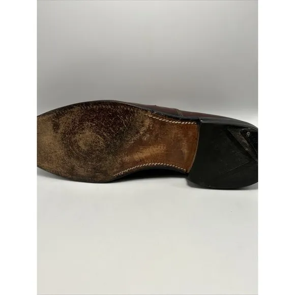 Allen Edmonds Park Avenue Men Size 10 C Brown Leather Cap Toe Oxford Dress Shoe