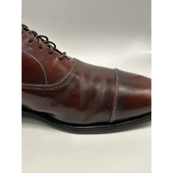 Allen Edmonds Park Avenue Men Size 10 C Brown Leather Cap Toe Oxford Dress Shoe