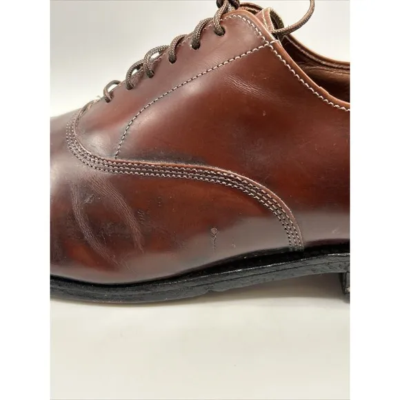 Allen Edmonds Park Avenue Men Size 10 C Brown Leather Cap Toe Oxford Dress Shoe