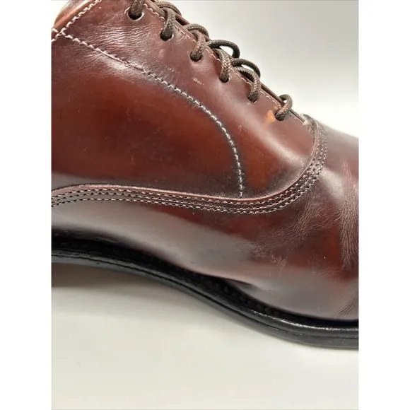 Allen Edmonds Park Avenue Men Size 10 C Brown Leather Cap Toe Oxford Dress Shoe