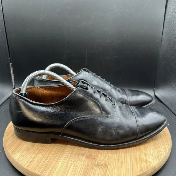 Allen Edmonds Park Avenue Men’s Size 10 Oxford Cap Toe Dress Shoes Black 907