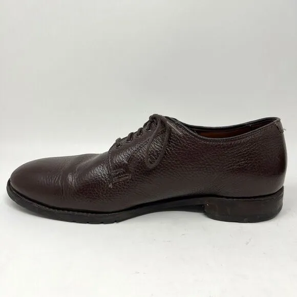 Allen Edmonds San Marco Brown Pebbled Leather Dress Shoes 5722 Men’s Size 9