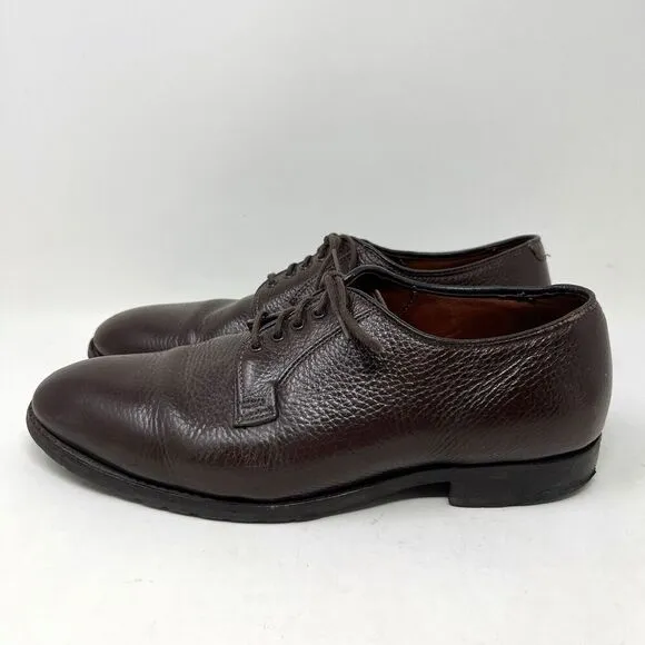 Allen Edmonds San Marco Brown Pebbled Leather Dress Shoes 5722 Men’s Size 9