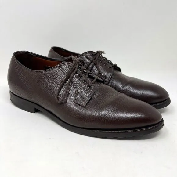 Allen Edmonds San Marco Brown Pebbled Leather Dress Shoes 5722 Men’s Size 9
