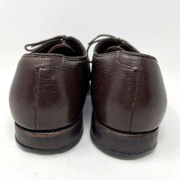 Allen Edmonds San Marco Brown Pebbled Leather Dress Shoes 5722 Men’s Size 9
