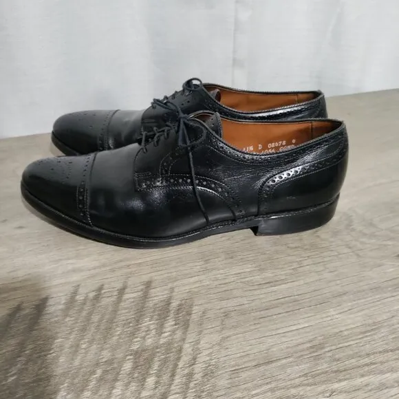 Allen Edmonds Sanford Black Lace Up Dress Shoe 11.5 D