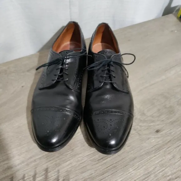 Allen Edmonds Sanford Black Lace Up Dress Shoe 11.5 D
