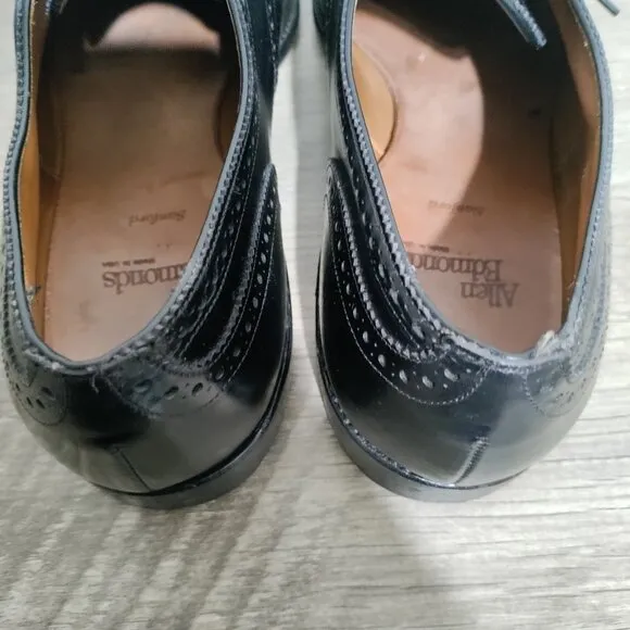 Allen Edmonds Sanford Black Lace Up Dress Shoe 11.5 D