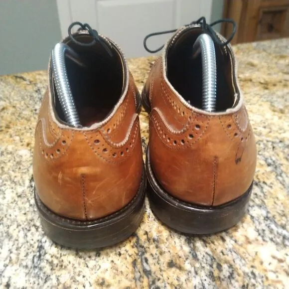 Allen Edmonds Sanford Lace Up Brown Oxford Dress Shoes 25595 Men's Size 10.5