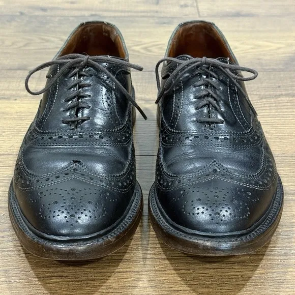Allen Edmonds Shoes Mens 9 D McTavish Wingtip Oxford Dress Chestnut Brown Brogue