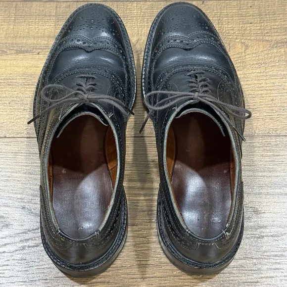 Allen Edmonds Shoes Mens 9 D McTavish Wingtip Oxford Dress Chestnut Brown Brogue