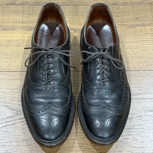 Allen Edmonds Shoes Mens 9 D McTavish Wingtip Oxford Dress Chestnut Brown Brogue