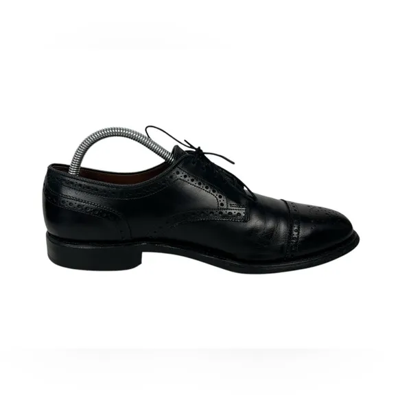Allen Edmonds Strand Black Cap Toe Oxford Dress Shoes 8.5 C Casual Formal