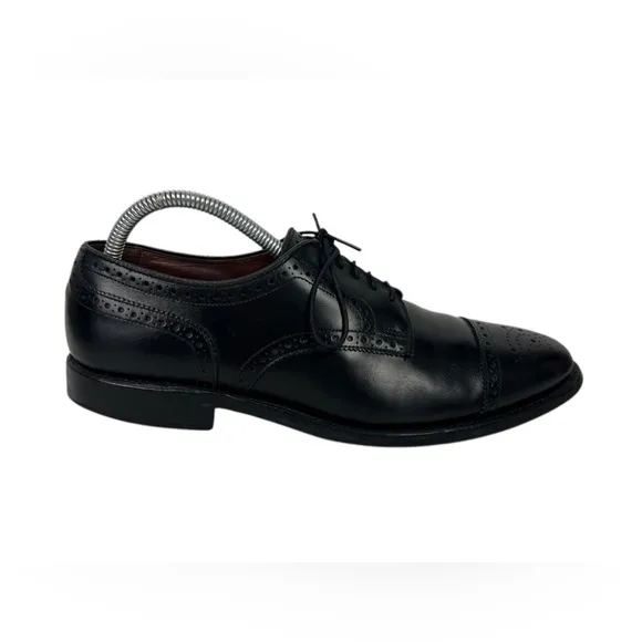 Allen Edmonds Strand Black Cap Toe Oxford Dress Shoes 8.5 C Casual Formal