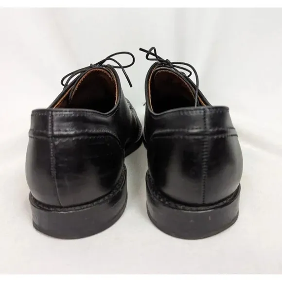 Allen Edmonds sz. 7.5 D LASALLE Split-Toe Oxfords Black Mens Dress Shoes Classic