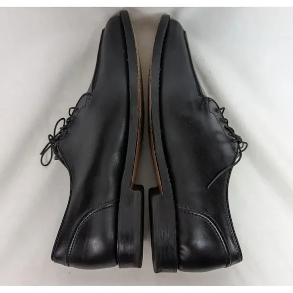 Allen Edmonds sz. 7.5 D LASALLE Split-Toe Oxfords Black Mens Dress Shoes Classic