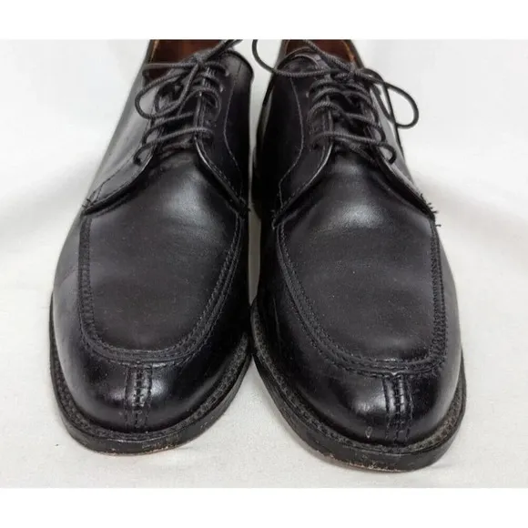 Allen Edmonds sz. 7.5 D LASALLE Split-Toe Oxfords Black Mens Dress Shoes Classic