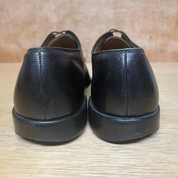 Allen Edmonds Troy Men Size 14 D Dress Shoes Black Leather Brogue Oxford Captoe