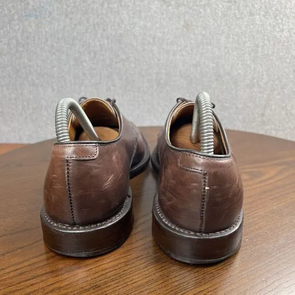 Allen Edmonds Wendell Shoes Men's 8D Brown Leather Derby Oxford Brogue 5768‎