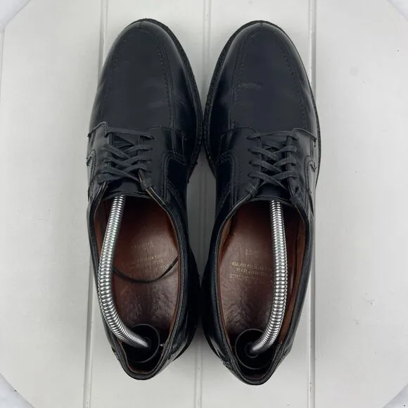 Allen Edmonds Wilbert Mens Size 10 Dress Shoes  Black Leather Narrow Oxfords