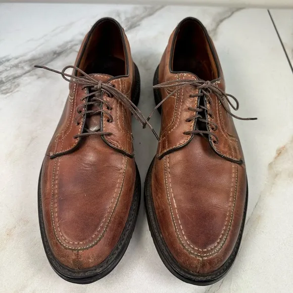 Allen Edmonds Wilbert Split Toe Leather Lace Up Oxford Dress Shoes, 9.5