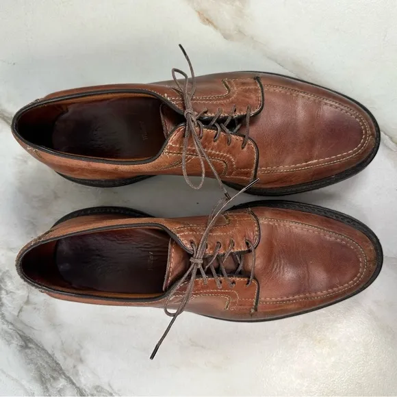 Allen Edmonds Wilbert Split Toe Leather Lace Up Oxford Dress Shoes, 9.5