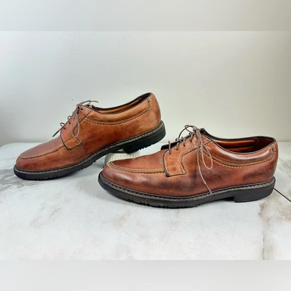 Allen Edmonds Wilbert Split Toe Leather Lace Up Oxford Dress Shoes, 9.5