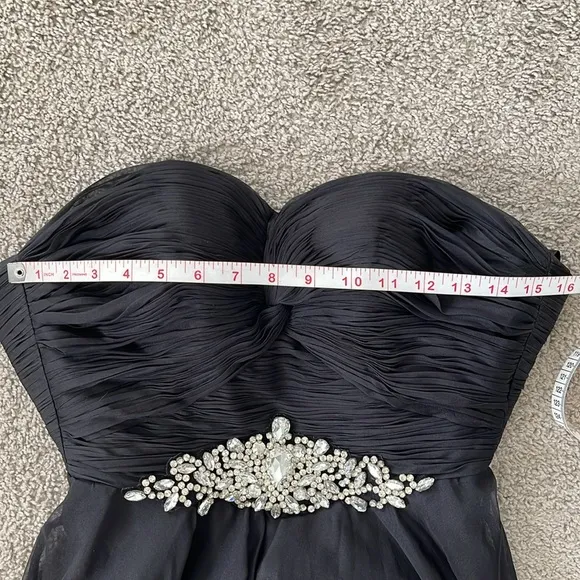 Alyce Paris Strapless Chiffon Dress