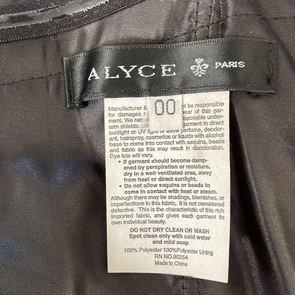 Alyce Paris Strapless Chiffon Dress
