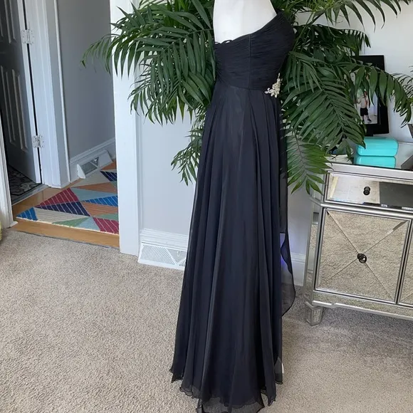 Alyce Paris Strapless Chiffon Dress