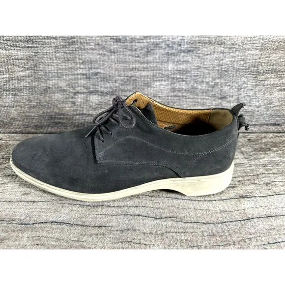 Amberjack The Original Leather Suede Dress Oxford Shoes Grey Men's Size 10