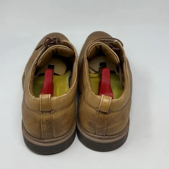 Amberjack The Original Shoes Mens 12 Brown Leather Derby Casual Dress Lace Up